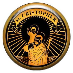 Талисман-наклейка объемная №103 Святой Христофор
