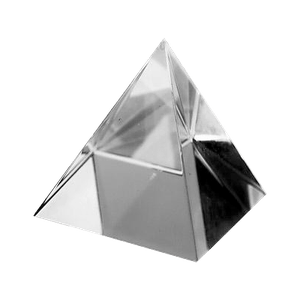 Пирамида 5 см прозрачная в подарочной коробке