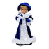 Снегурочка 45 см бело-синий костюм музыкальная