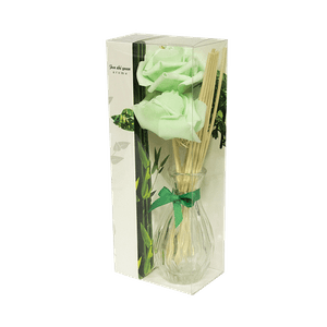 Ароматизатор Розы в вазе с аромамаслом Зеленый Чай 23 см цвет ассорти