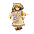 Кукла Маленькая леди 30 см бежевое платье в клетку красно-белый жилет в ассортименте