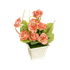 Букет декоративный Розы 19 см терракотовый