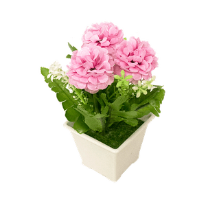 Цветы искусственные Хризантемы 19 см розовые