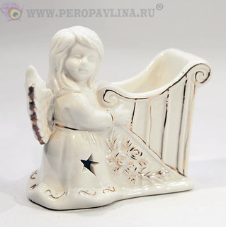 Аромалампа Ангел+муз инст 10*10,5*7см асс керам/72