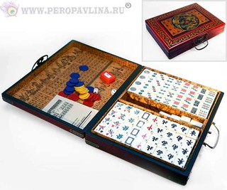 Маджонг 29*7*29см дер+кож+полист/10шт