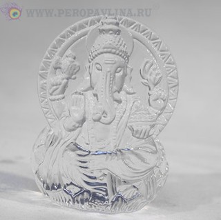 Ганеша 7*9*3см белый хрусталь/120шт