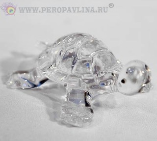 Черепашка 7*3*9см белый хрусталь/240