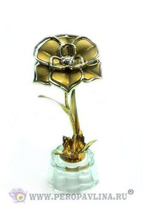Цветок Фиалка 6*12*6см цв асс мет+пласт/288