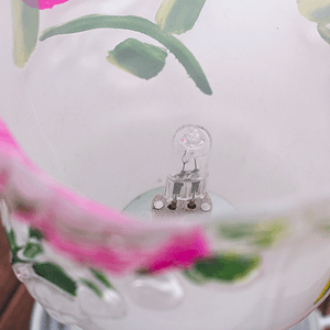 Светильник Аромалампа Розы 19 см сенсор цветы розовые белая