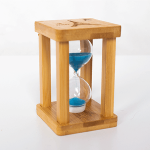 Часы песочные ± 3 минуты 10 см квадро голубой песок