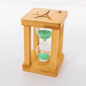 Часы песочные около 3 минут 10 см квадро мятный песок
