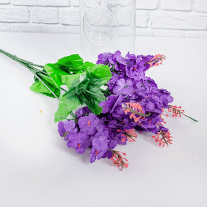 Веточка декоративная Сирень 40 см сиреневые цветы