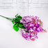 Веточка декоративная Сирень 40 см белые с фиолетовым цветы