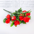 Веточка декоративная Розы 9 бутонов 40 см красные цветы