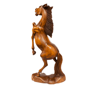 Скульптура Конь на дыбах 80 см дерево суар
