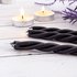 Свечи магические Скрутка из 3 свечей От сглаза и порчи Набор 3 шт 15 см черные