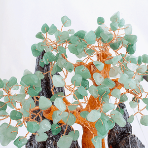 Дерево счастья Авантюрин 17х26 см натуральный камень