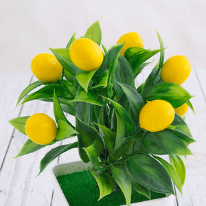 Искусственное растение Лимон 18 см квадратный горшок