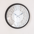 Часы настенные Лофт 30 см арабские цифры белый циферблат черный корпус