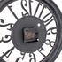 Часы настенные Лофт 30 см арабские цифры черный циферблат бронзовый корпус