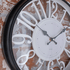 Часы настенные Лофт 30 см арабские цифры белый циферблат черный корпус