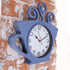 Часы настенные Чашка 29х30 см лазурно - синие