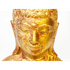 Бюст Будды  на подставке 15х26 см красное золото