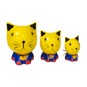 Кошки Набор 3 шт 10,8,6 см с бубенчиками супергерои в ассортименте