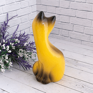 Кошка Муська 20 см сиамская глянцевая