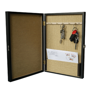 Ключница Декобокс 9 крючков 29х41 см Река венге