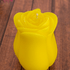 Свеча Бутон розы 6х8 см лимонная
