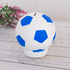 Копилка Мяч 12 см бело-синяя
