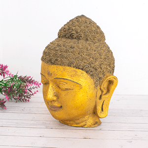 Голова Будды 20х25 см под состаренное золото