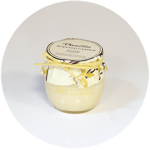 Свеча ароматическая в баночке 6 см Ванильное мороженое белая