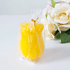 Свеча Бутон розы 6х8 см желтая