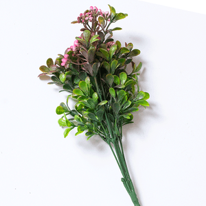Веточка декоративная Бересклет 30 см розовые цветы