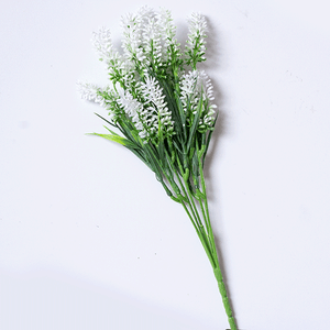 Веточка декоративная Лаванда Элеганс 33 см белые цветы