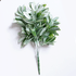 Ветка декоративная Самшит колхидский 32 см зеленый с белым