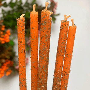 Свечи с травами Плодородие 7 шт оранжевые