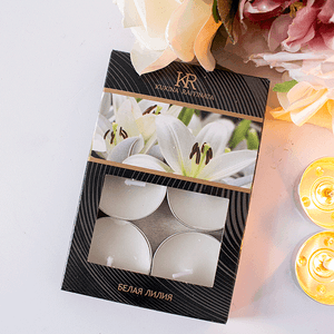 Свечи ароматические чайные 6 шт Белая лилия