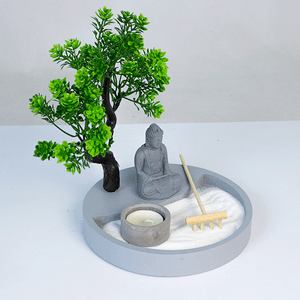 Сад Дзен Будда Бонсай 20х20х18 см Медитация со свечой