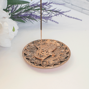 Подставка для благовоний Амулет Хамса 10 см под медь