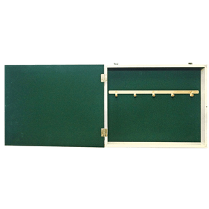 Ключница Модерн на 5 крючков 30х25 см Букет в корзине выбеленный дуб