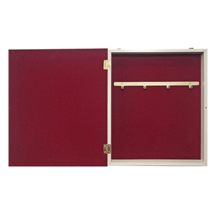 Ключница Модерн на 5 крючков 25х30 см Букет в банке выбеленный дуб