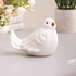 Фигура Птица 14х10 см Шебби белая смотрит вправо