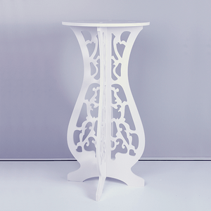 Столик Подставка декоративный Марокко 39х50 см резной белый