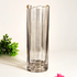 Ваза Майорка 29 см дымчатая прозрачная с золотом серия Эконом