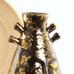 Ваза Лик девы Этно 26 см античное золото