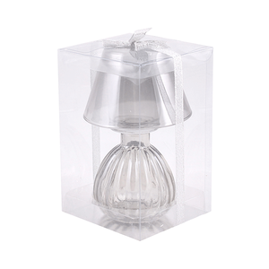 Подсвечник Лампа Тет-а-тет 15 см дымчато-черный