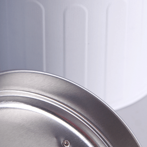 Банка Сканди с крышкой 1 л Сахар белая с черным